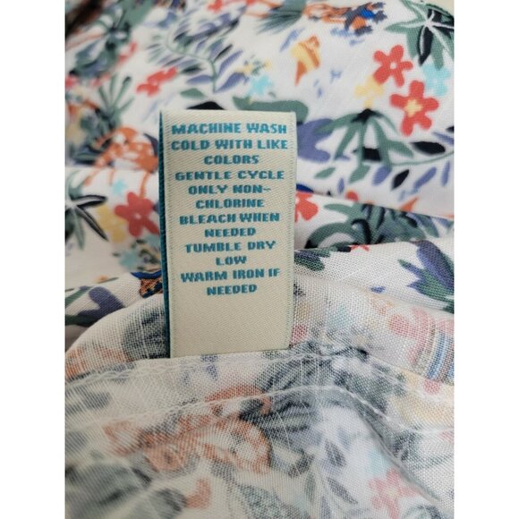 Caribbean Men's Shirt Size L  Hawaiian Palm Tree short sleeve Button Up NWT 37 - Picture 7 of 10